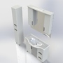 3d bed bathroom furniture 105 model