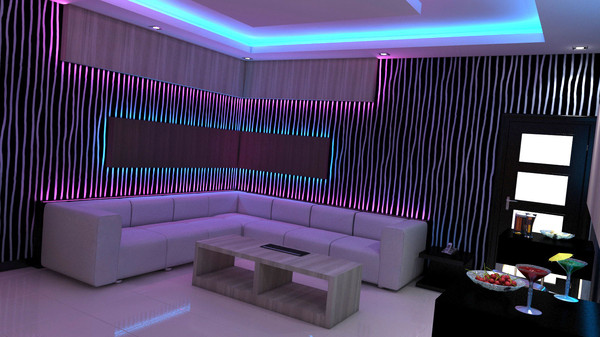 design karaoke room 3d model - karaoke room (KTV)... by Coreindesign
