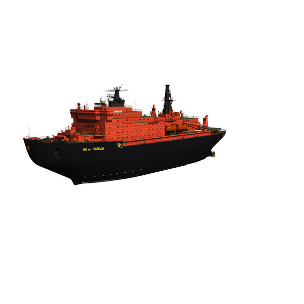 3d max ns 50 let pobedy - NS 50 Let Pobedy, nuclear icebreaker... by ArcticWind