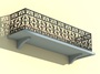 architectural balcony 3d model