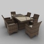 3d rattan seat set 14