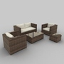 3ds rattan seat set 21