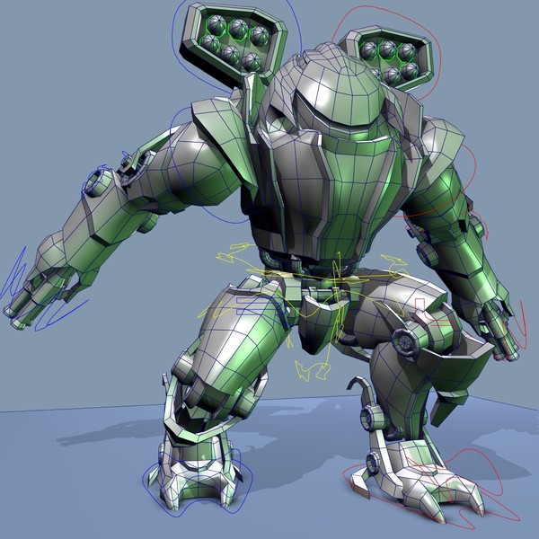 assault robot obj - Mech, Heavy Assault Robot.... by beyond3D