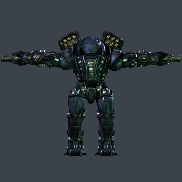 assault robot obj - Mech, Heavy Assault Robot.... by beyond3D