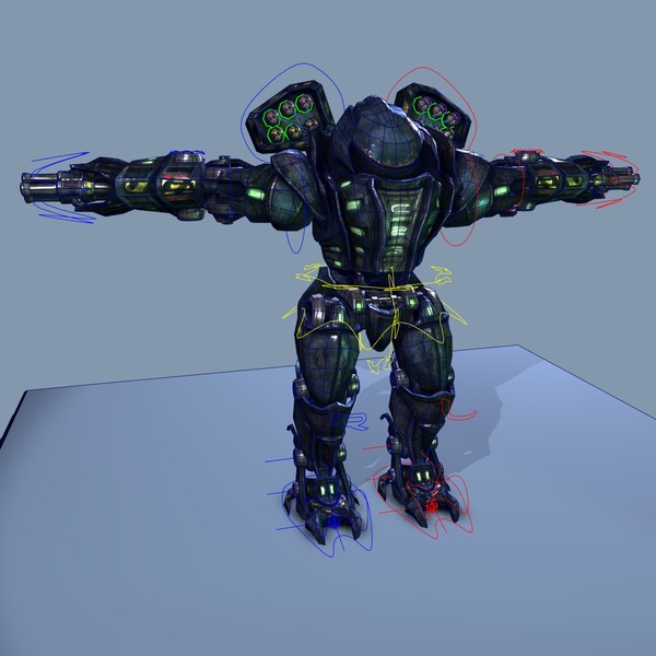 assault robot obj - Mech, Heavy Assault Robot.... by beyond3D
