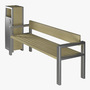 max modern bench set
