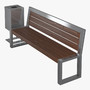3d simple bench set