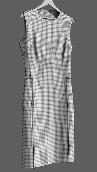 obj woman s dress - Woman's dress (01_hanging)... by btbt