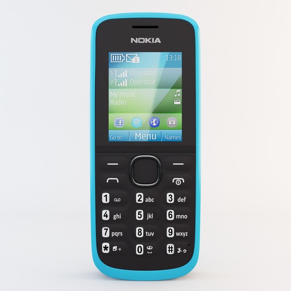 blue nokia 110 max - Nokia 110 Blue... by 3d_molier