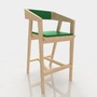 maya bar stool leather