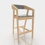 bar stool leather model