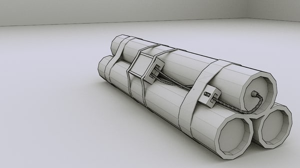 3d model of tnt bomb - TNT Bomb... by rafaelosterne