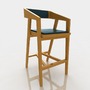 bar stool leather model