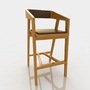 bar stool leather model