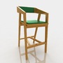 bar stool leather model