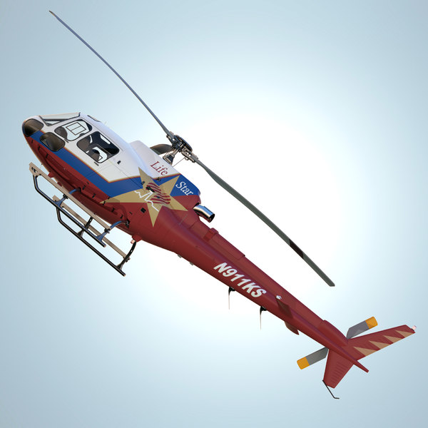 3dsmax eurocopter as350 ba ks - Eurocopter AS350  BA KS LIFESTAR... by dimosbarbos