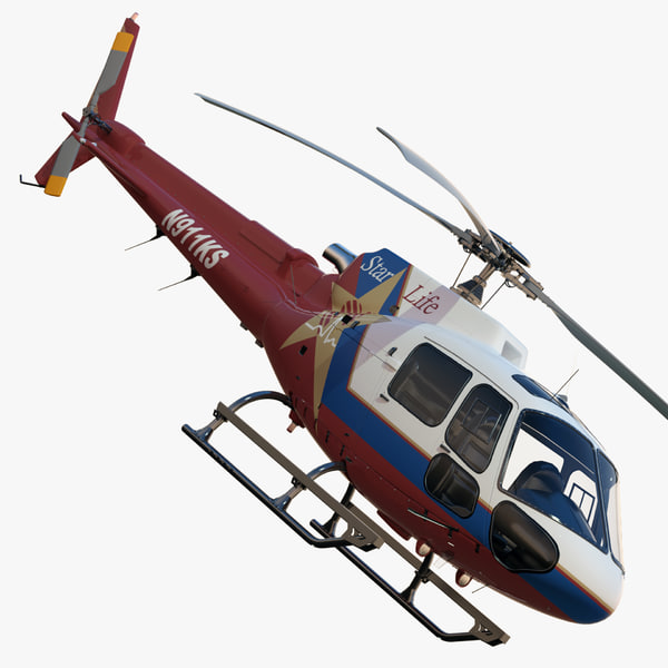 3dsmax eurocopter as350 ba ks - Eurocopter AS350  BA KS LIFESTAR... by dimosbarbos