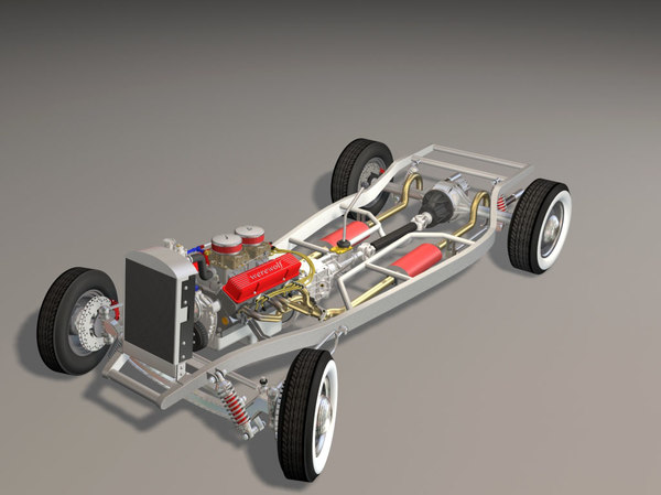 3dsmax 34 sedan hot rod - 34 Sedan Hot Rod sbv8 4brl dual quad... by iw43d