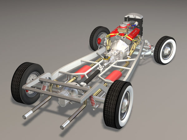 3dsmax 34 sedan hot rod - 34 Sedan Hot Rod sbv8 4brl dual quad... by iw43d