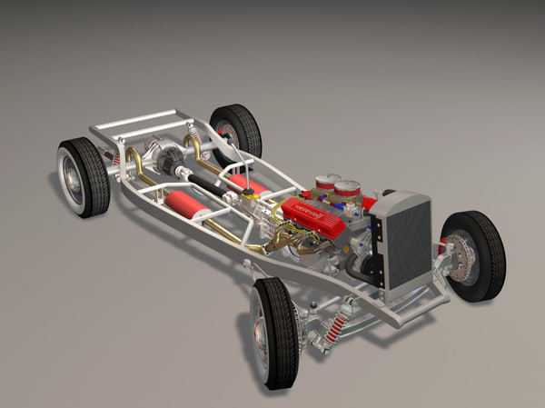 3dsmax 34 sedan hot rod - 34 Sedan Hot Rod sbv8 4brl dual quad... by iw43d