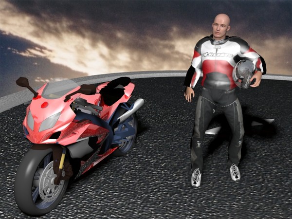 3dsmax racer moto - MotoRacer... by artem005