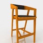 model bar stool leather