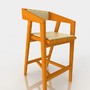 model bar stool leather