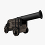 1800 century ship cannon 3d max