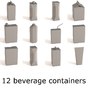 3d drink boxes model