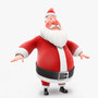 3d model funny santa