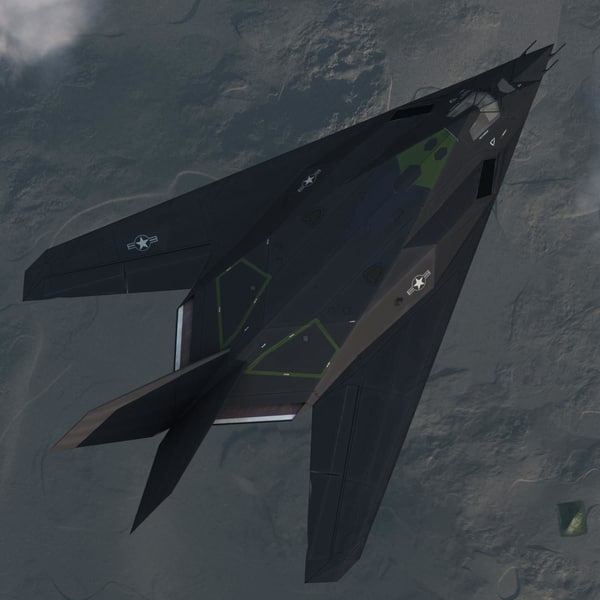 3ds max jet fighters rigged f 117 - Jet Fighters Rigged Collection... by 3d_molier