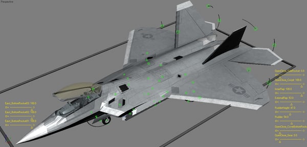 3ds max jet fighters rigged f 117 - Jet Fighters Rigged Collection... by 3d_molier