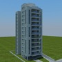 3ds max building house city