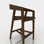 model bar stool leather