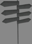 road sign 3d model