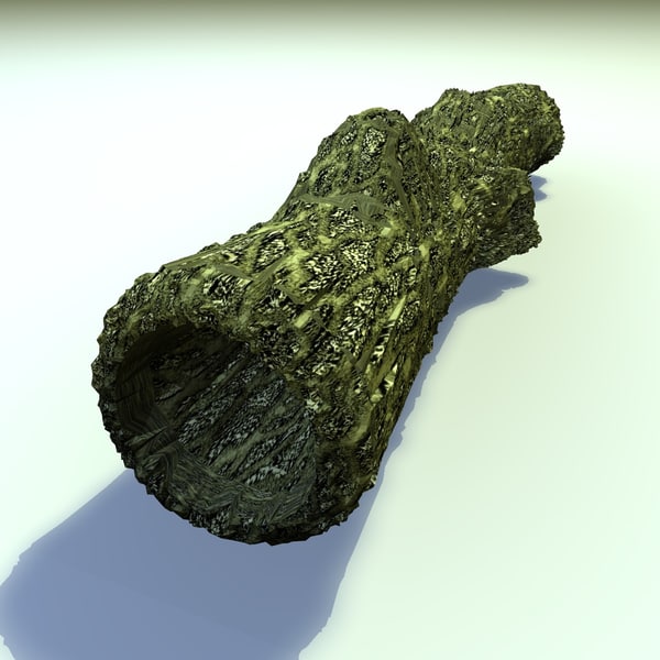 3d model moss covered hollow old tree - Moss Covered Hollow Tree Trunk... by Carrara1