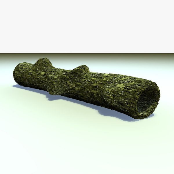3d model moss covered hollow old tree - Moss Covered Hollow Tree Trunk... by Carrara1