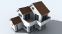 3d model small japan house
