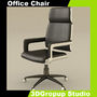leather office chair 3ds