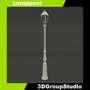 lamppost lamp post 3d model