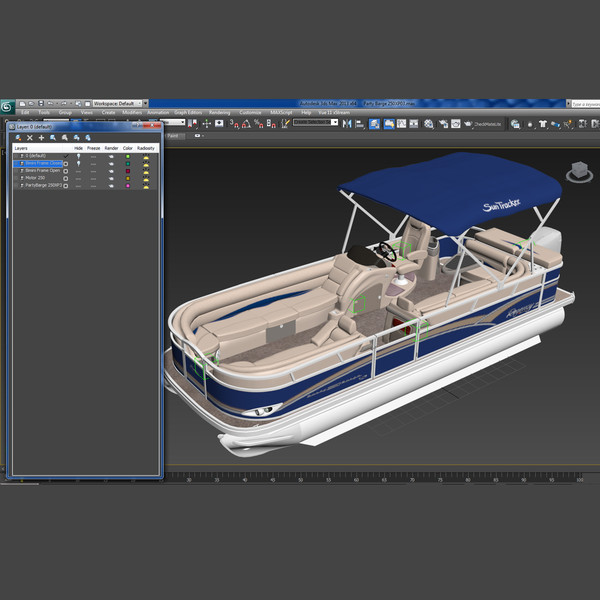 maya 2012 sun tracker party - Sun Tracker Party Barge  Pontoon Boat... by gauthier12
