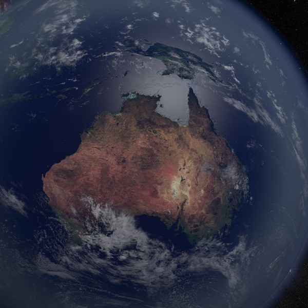 3d model of earth moon 10k - EARTH & MOON 10K... by NGC4051