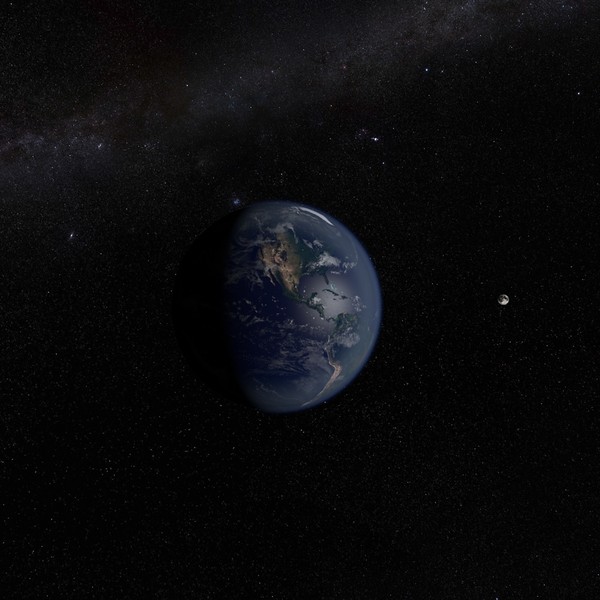 3d model of earth moon 10k - EARTH & MOON 10K... by NGC4051