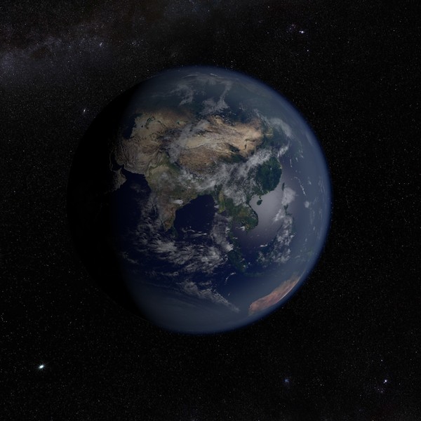 3d model of earth moon 10k - EARTH & MOON 10K... by NGC4051