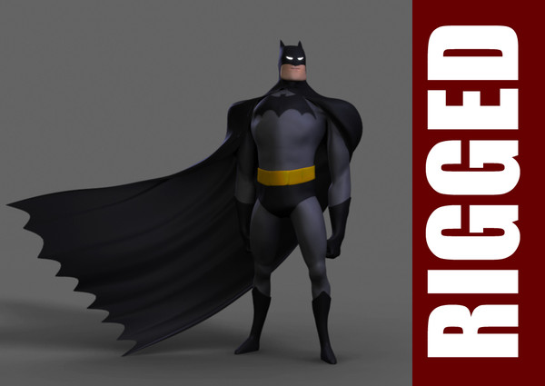 3d model batman rig - Batman (Rig)... by ashwin_thegreat