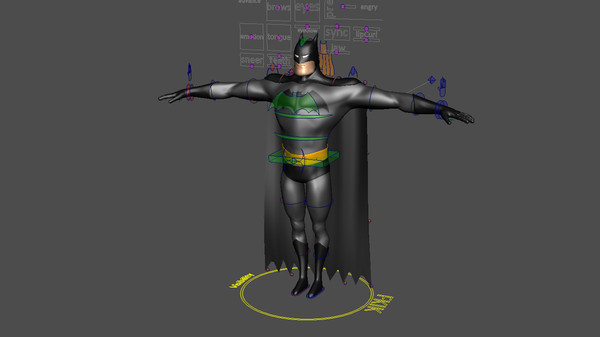 3d model batman rig - Batman (Rig)... by ashwin_thegreat