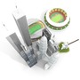 landmarks petronas tower 3d obj