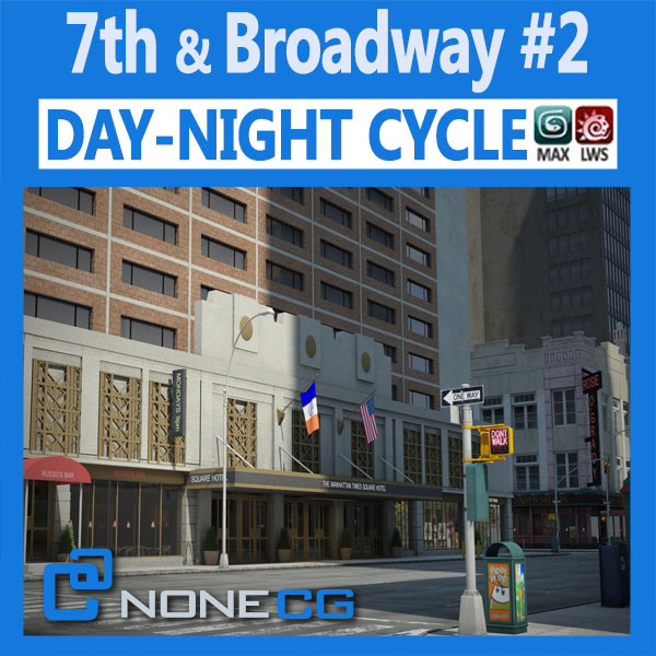 3d model new york broadway 7th - NYC Broadway - 7th Avenue Set 2... by NONECG