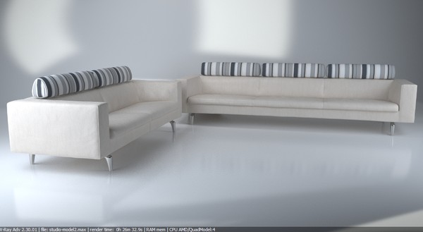 3d contemporary modern sofa - model - Sofa pack - Modern luxurious Italien sofa... by Studio3dv