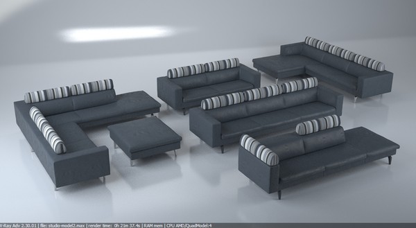 max contemporary modern sofa - Modern sofa collection... by Studio3dv